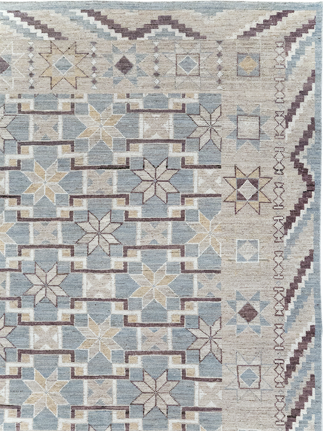 Modern East Turkestan Khotan Room Size Carpet, No.32377 - Gsblank