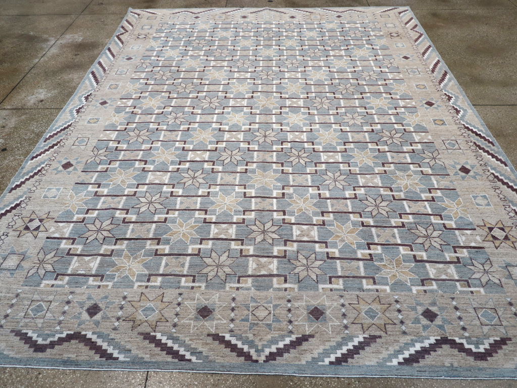 Modern East Turkestan Khotan Room Size Carpet, No.32377 - Gsblank