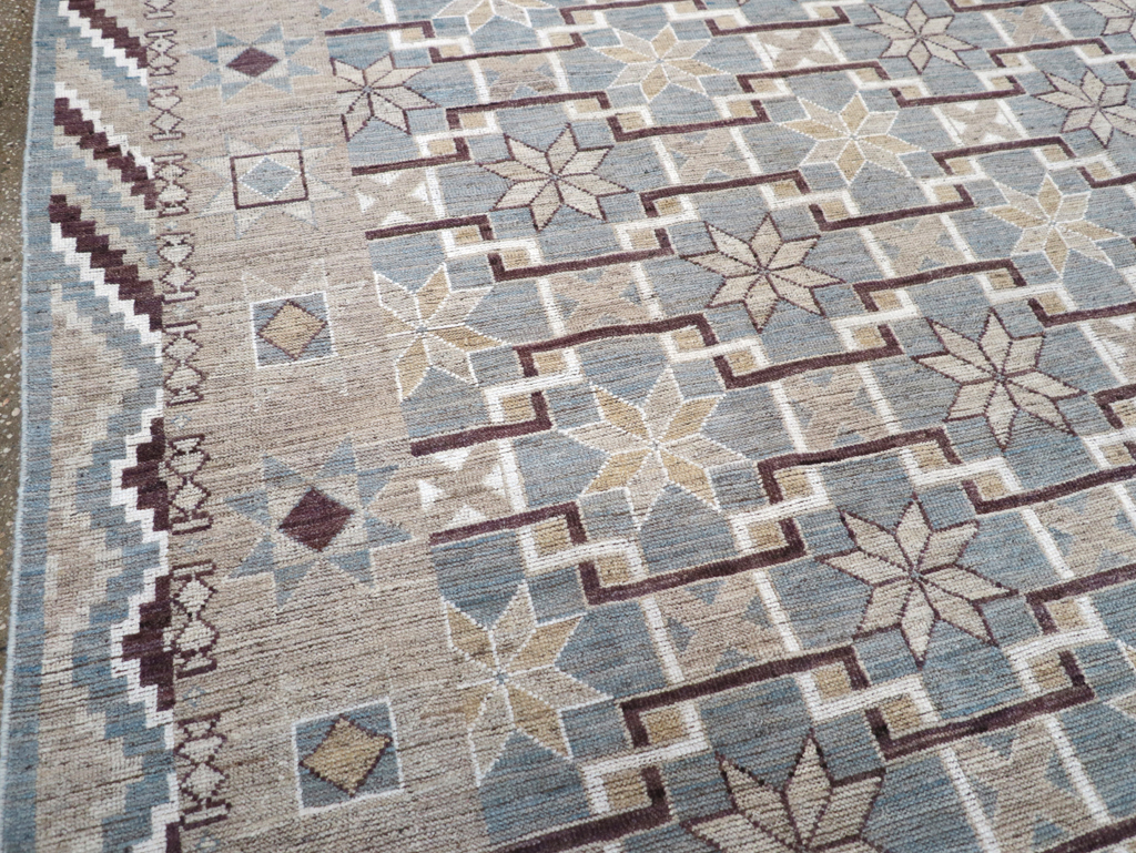 Modern East Turkestan Khotan Room Size Carpet, No.32377 - Gsblank