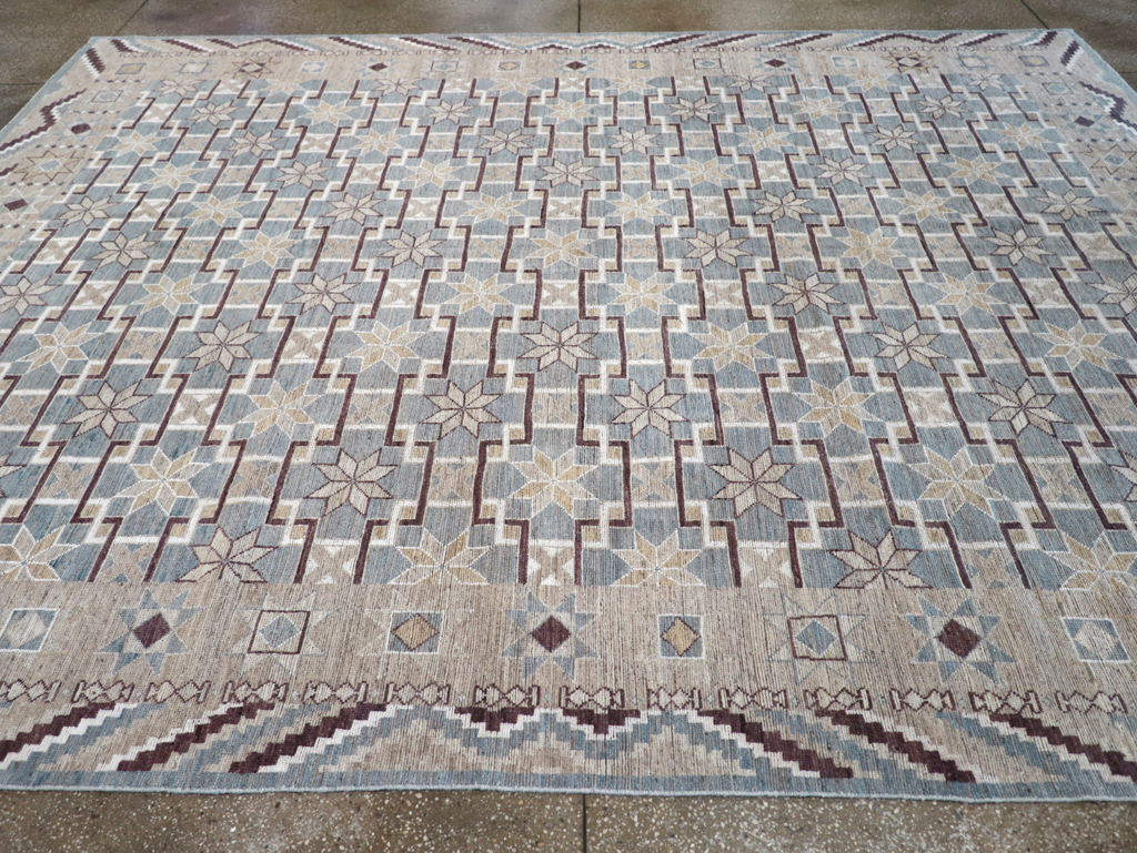 Modern East Turkestan Khotan Room Size Carpet, No.32377 - Gsblank