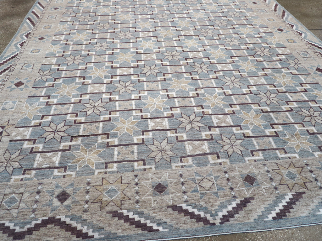 Modern East Turkestan Khotan Room Size Carpet, No.32377 - Gsblank