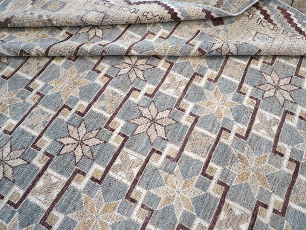 Modern East Turkestan Khotan Room Size Carpet, No.32377 - Gsblank