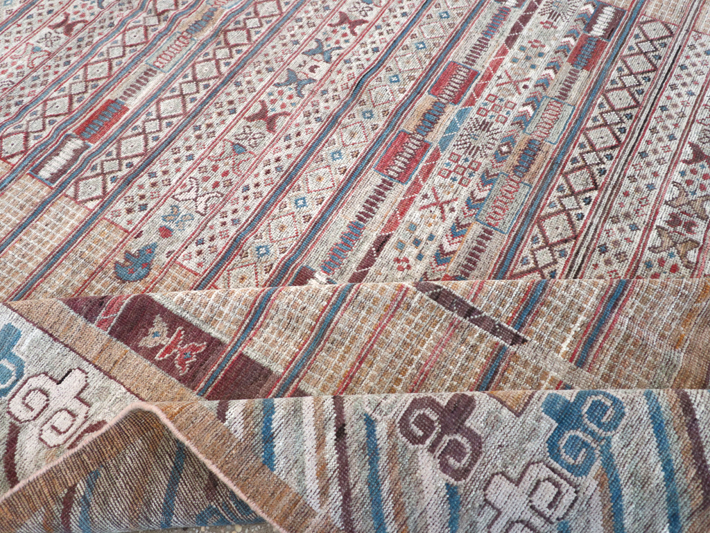 Modern East Turkestan Khotan Room Size Carpet, No.32378 - Gsblank