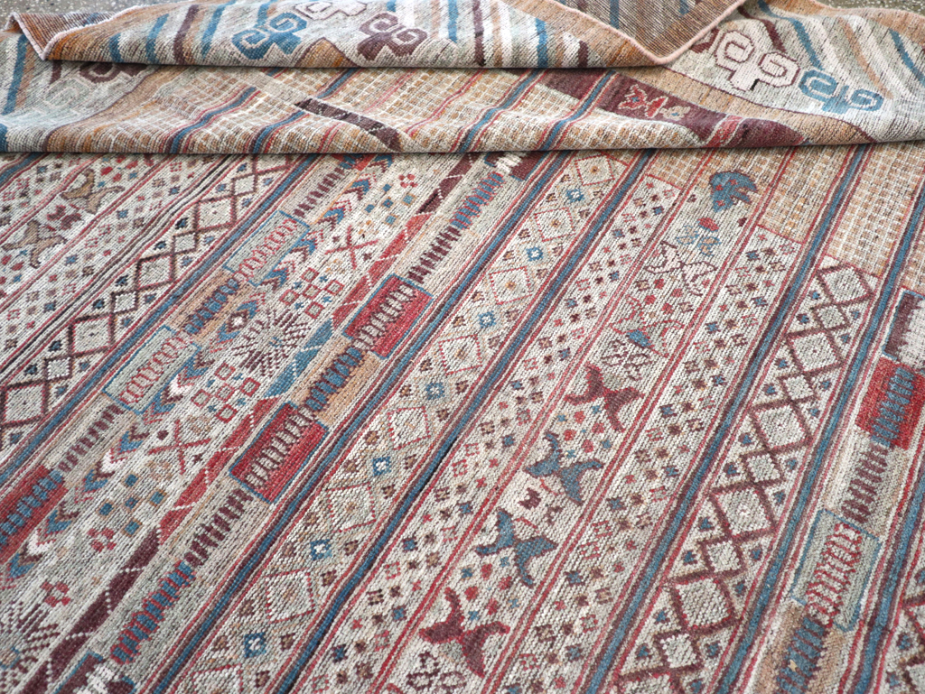 Modern East Turkestan Khotan Room Size Carpet, No.32378 - Gsblank