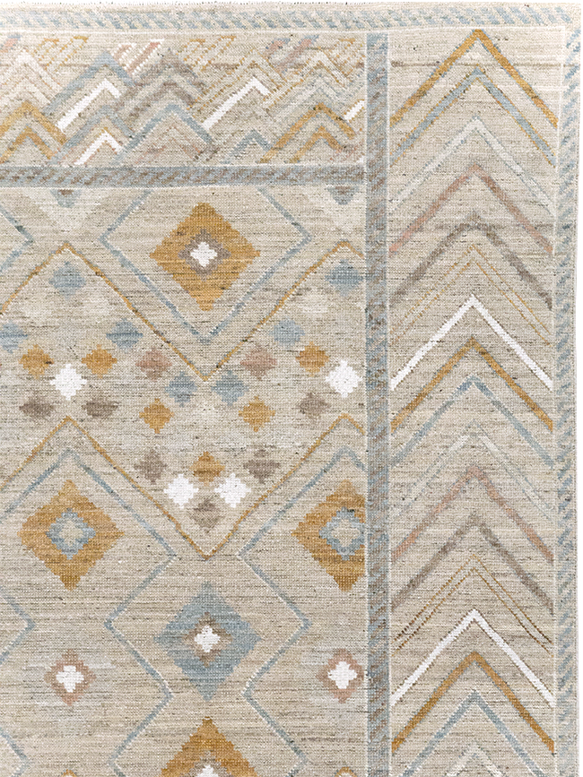 Modern East Turkestan Khotan Small Room Size Carpet, No.32380 - Gsblank