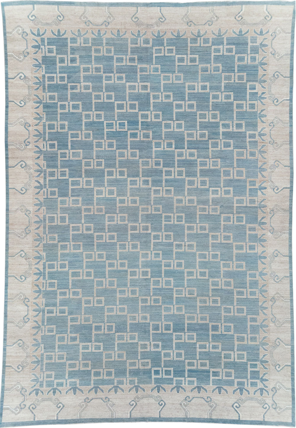 Modern East Turkestan Khotan Room Size Carpet, No.32383 - Gsblank