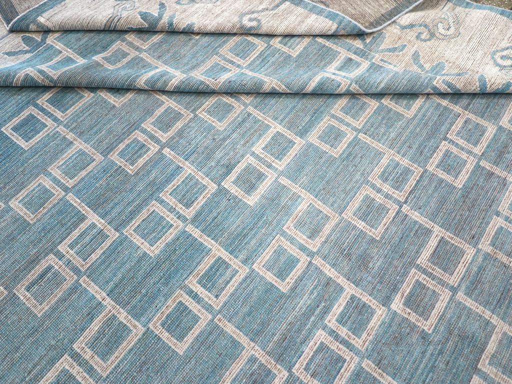 Modern East Turkestan Khotan Room Size Carpet, No.32383 - Gsblank