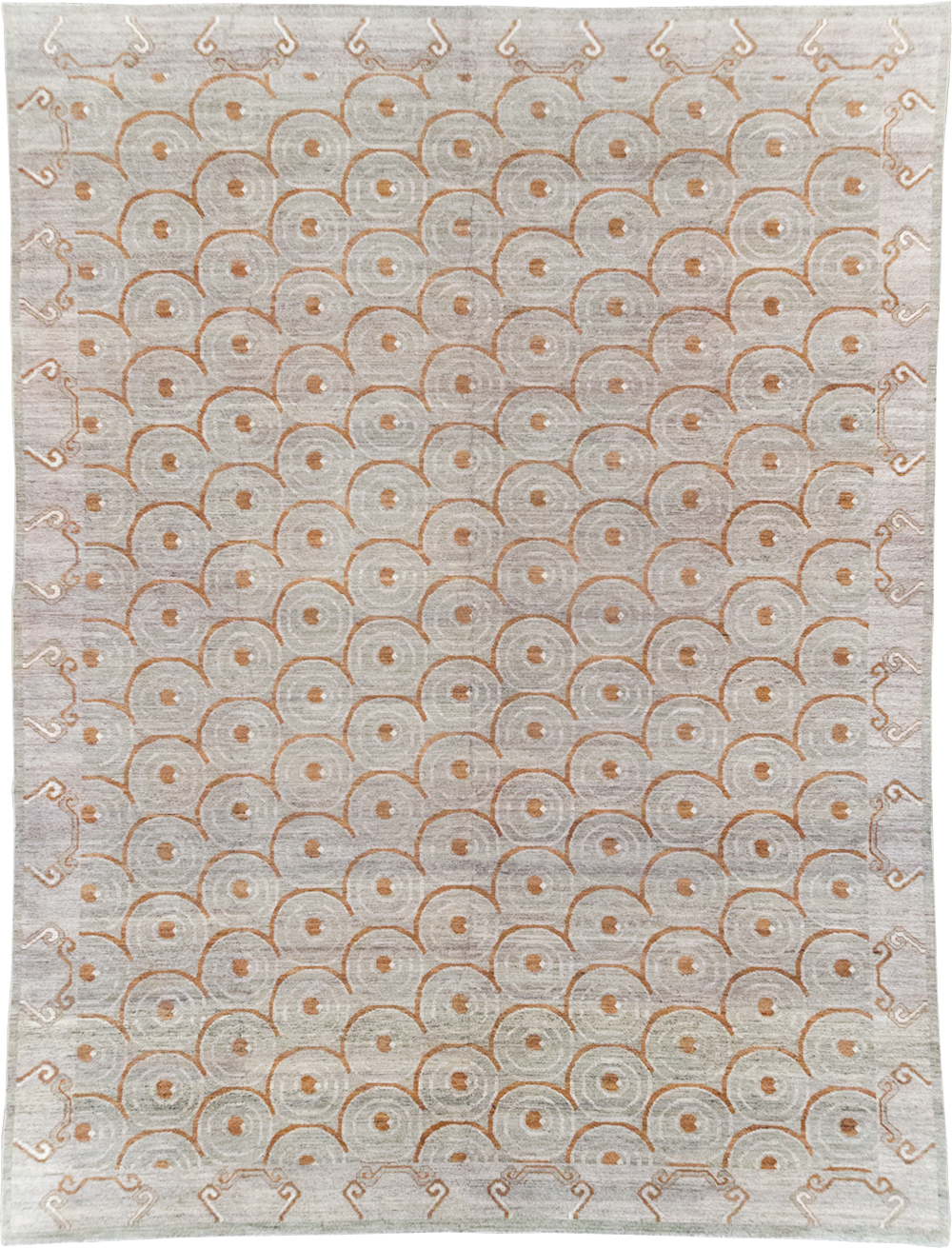 Modern East Turkestan Khotan Room Size Carpet, No.32386 - Gsblank