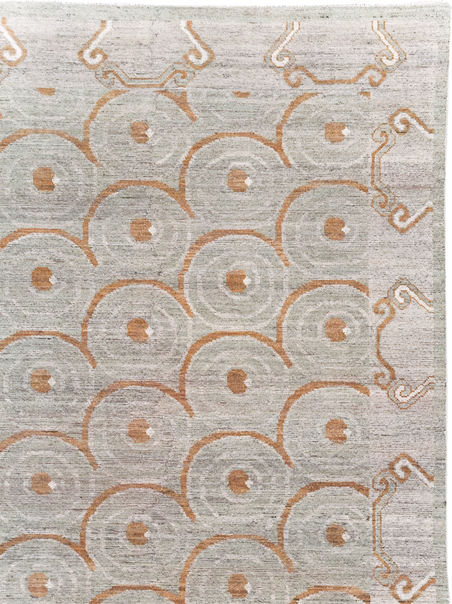 Modern East Turkestan Khotan Room Size Carpet, No.32386 - Gsblank