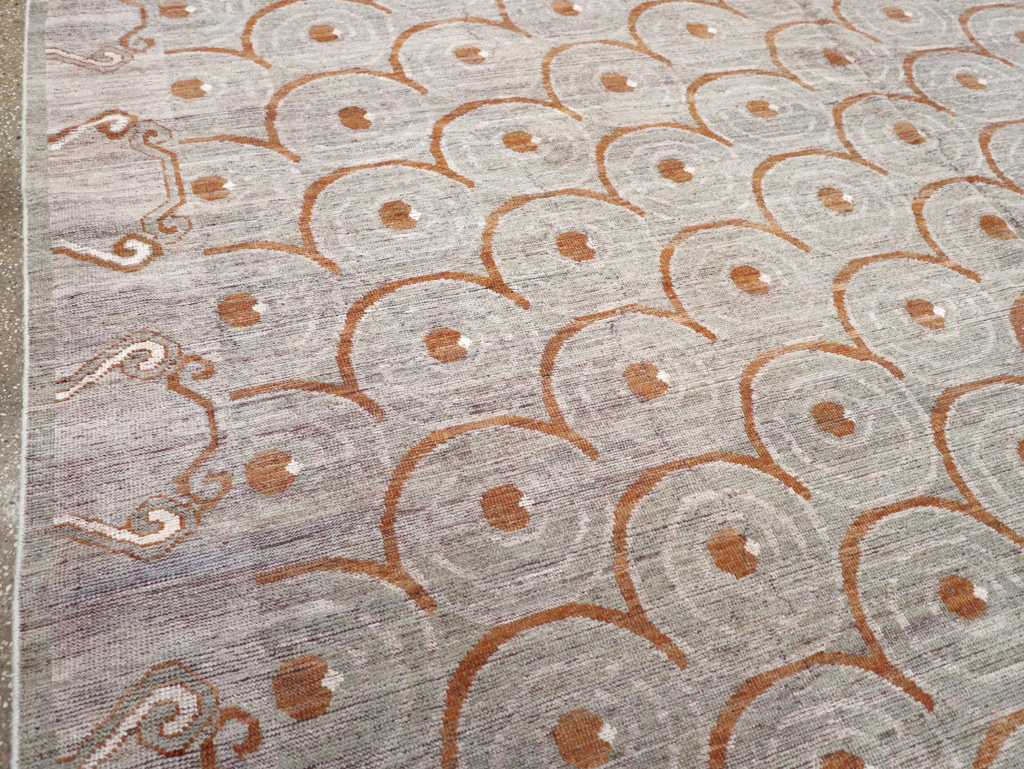 Modern East Turkestan Khotan Room Size Carpet, No.32386 - Gsblank