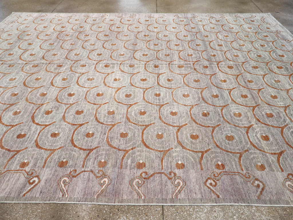 Modern East Turkestan Khotan Room Size Carpet, No.32386 - Gsblank