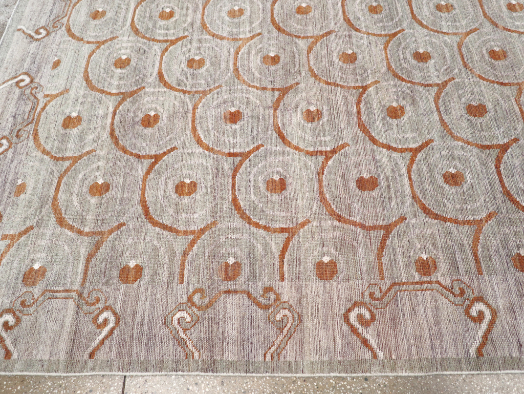 Modern East Turkestan Khotan Room Size Carpet, No.32386 - Gsblank