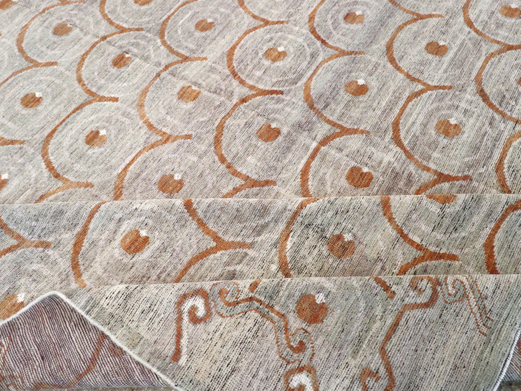 Modern East Turkestan Khotan Room Size Carpet, No.32386 - Gsblank