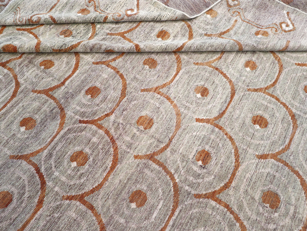 Modern East Turkestan Khotan Room Size Carpet, No.32386 - Gsblank