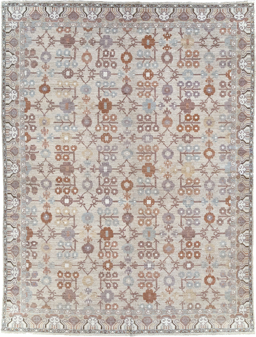 Modern East Turkestan Khotan Room Size Carpet, No.32389 - Gsblank