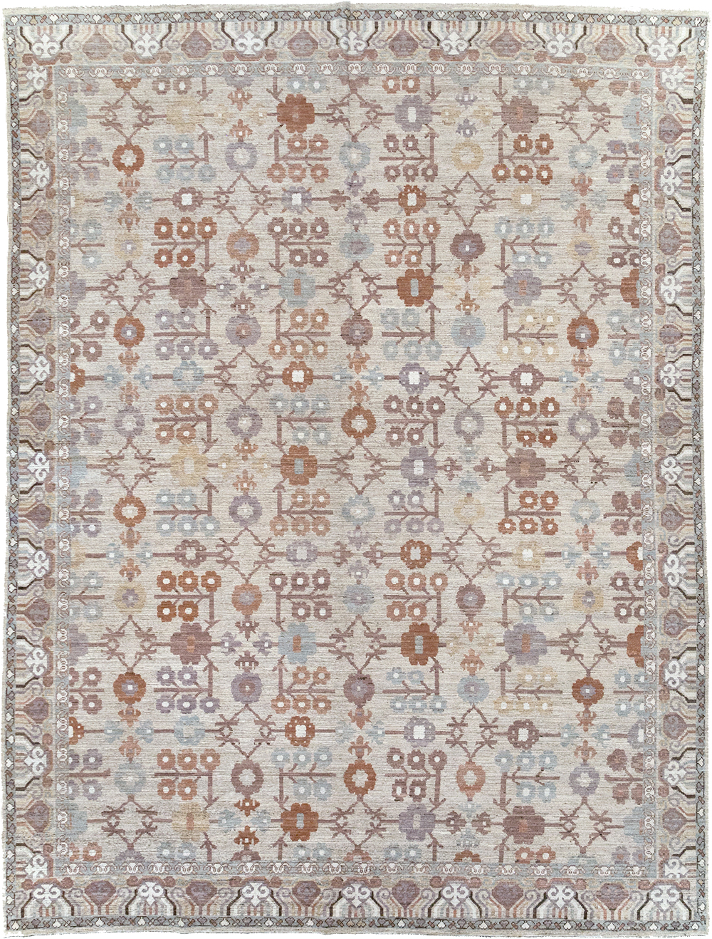 Modern East Turkestan Khotan Room Size Carpet, No.32389 - Gsblank