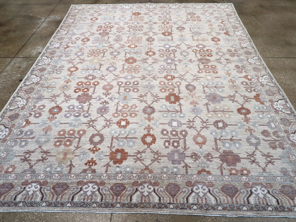 Modern East Turkestan Khotan Room Size Carpet, No.32389 - Gsblank