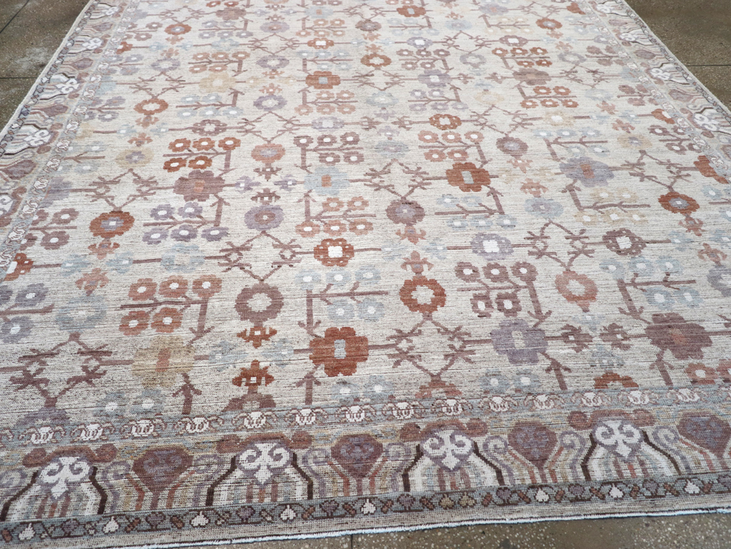 Modern East Turkestan Khotan Room Size Carpet, No.32389 - Gsblank