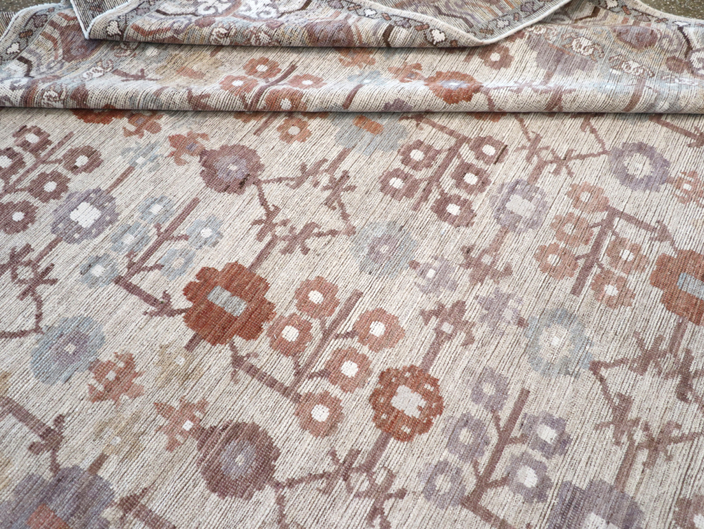 Modern East Turkestan Khotan Room Size Carpet, No.32389 - Gsblank