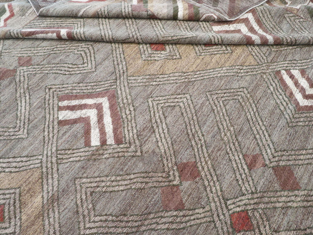 Modern East Turkestan Khotan Square Room Size Carpet, No.32390 - Gsblank