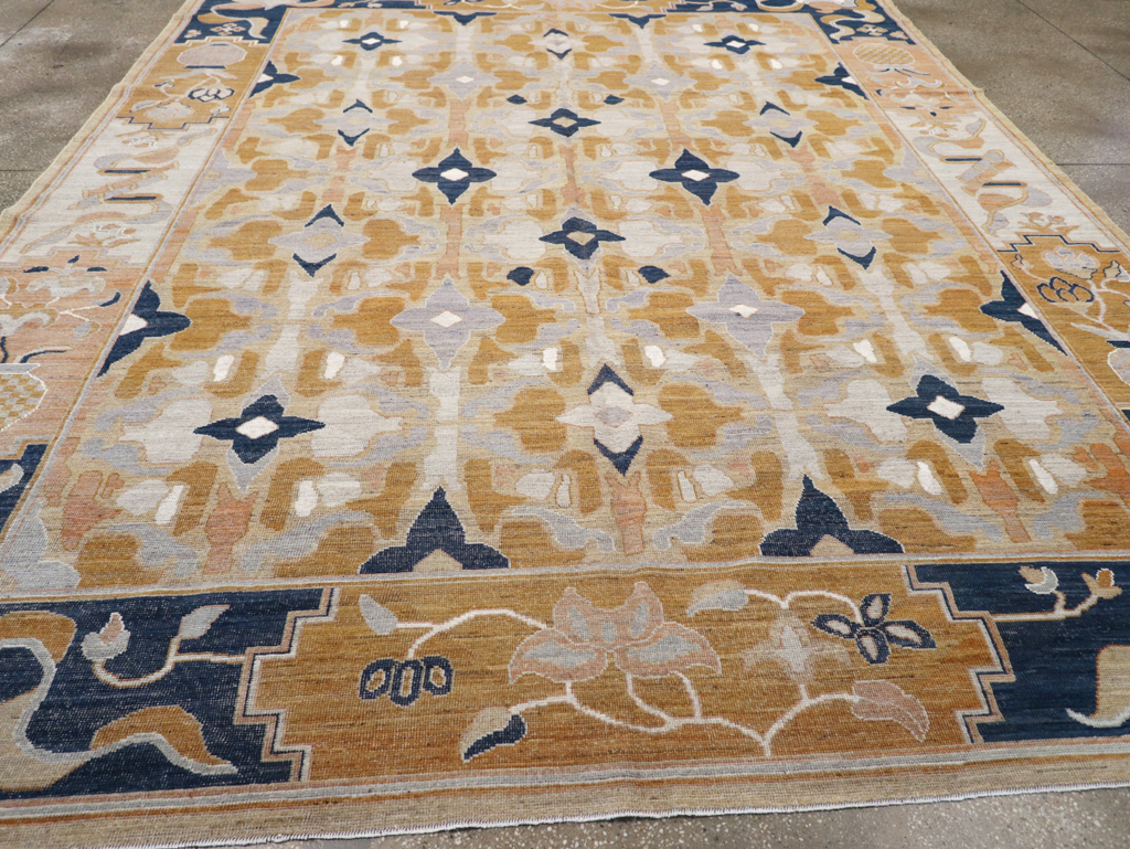 Modern East Turkestan Khotan Room Size Carpet, No.32391 - Gsblank