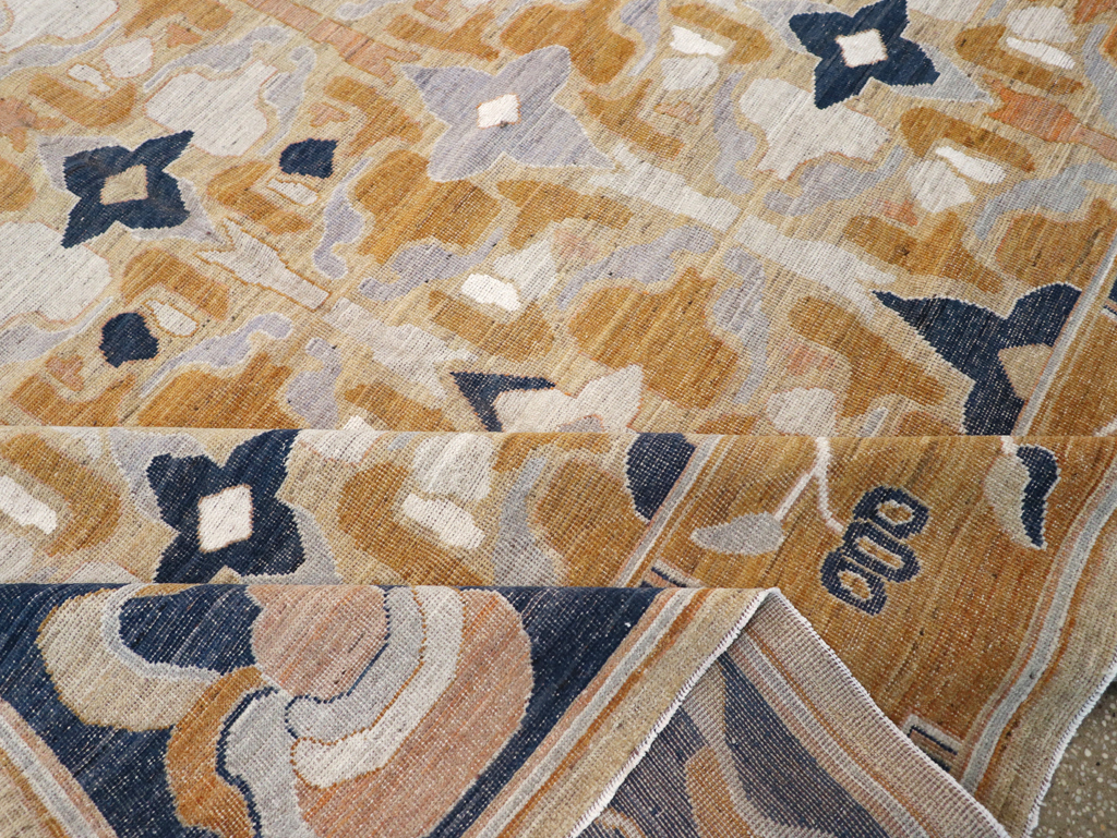 Modern East Turkestan Khotan Room Size Carpet, No.32391 - Gsblank