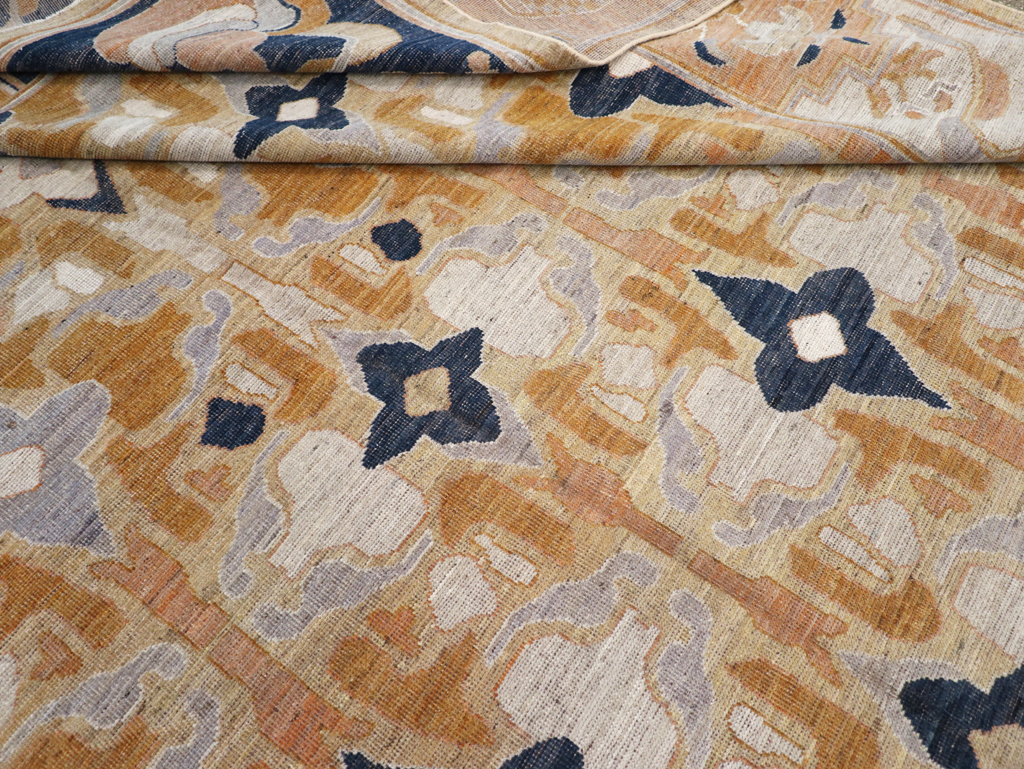 Modern East Turkestan Khotan Room Size Carpet, No.32391 - Gsblank