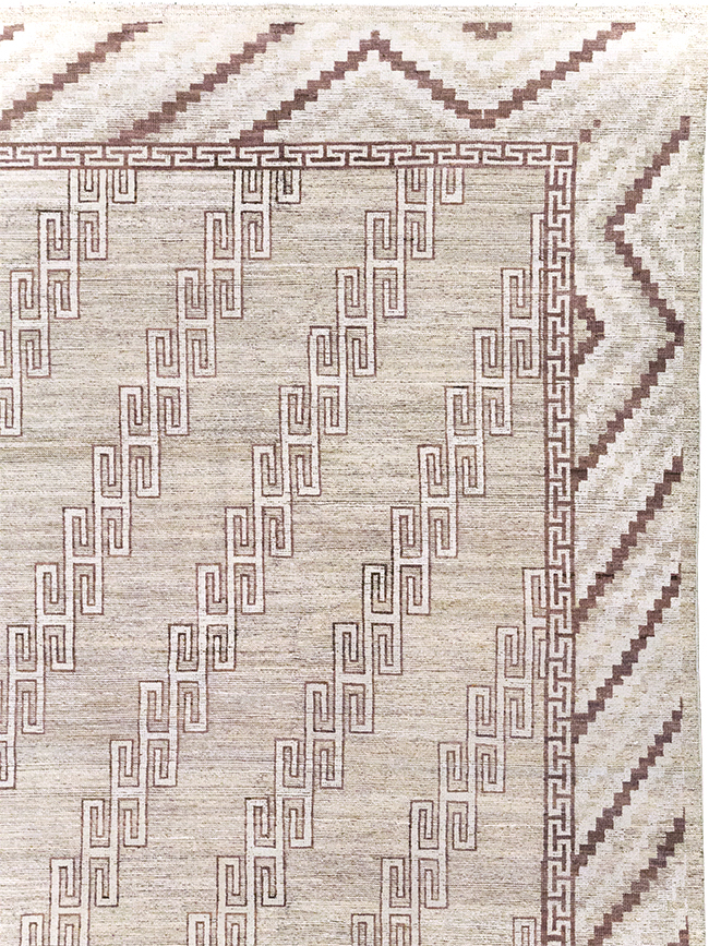 Modern East Turkestan Khotan Room Size Carpet, No.32394 - Gsblank
