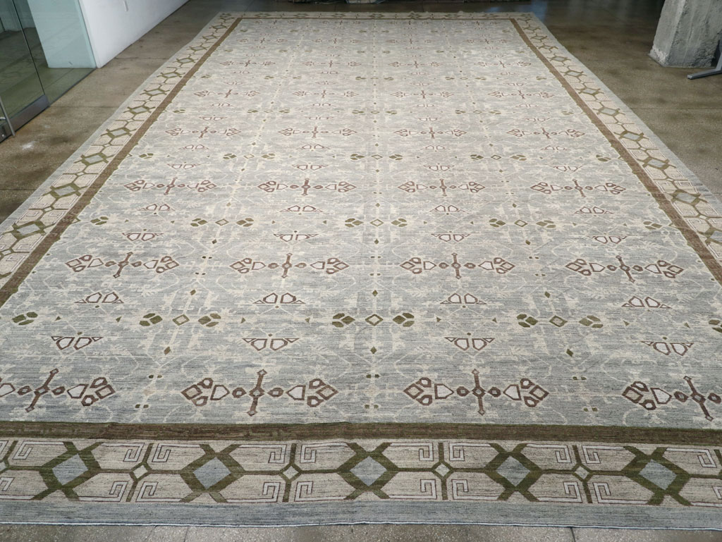 Modern East Turkestan Khotan Oversize Carpet, No.32395 - Gsblank