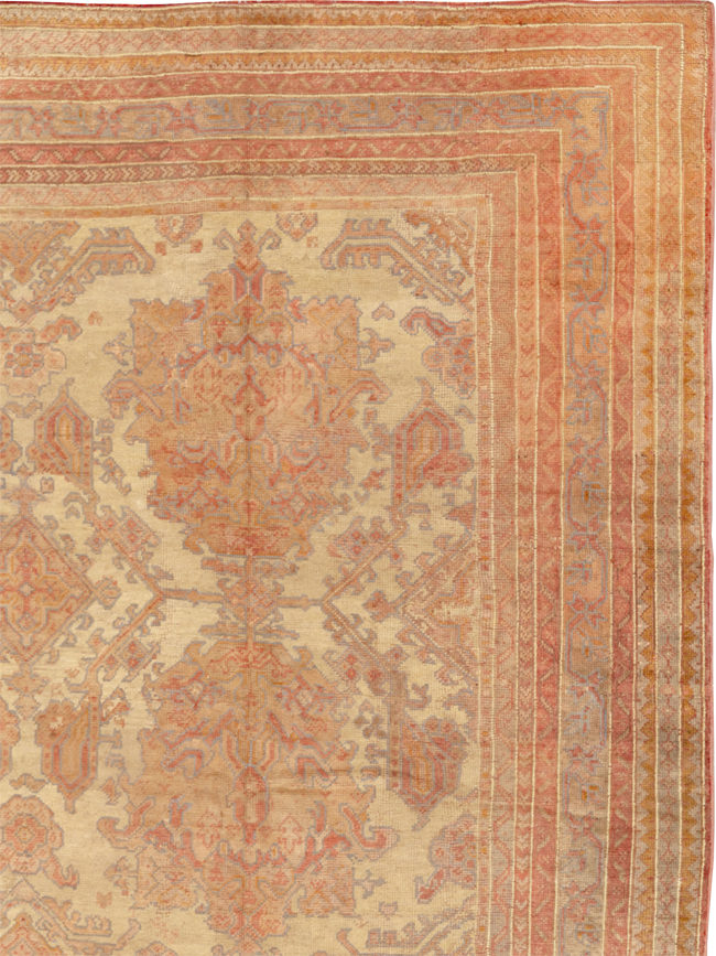 Antique Turkish Oushak Large Carpet, No.32403 - Gsblank