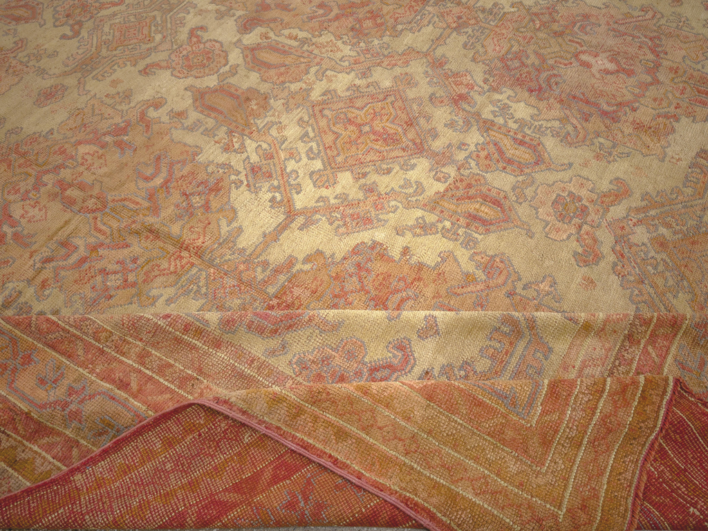 Antique Turkish Oushak Large Carpet, No.32403 - Gsblank