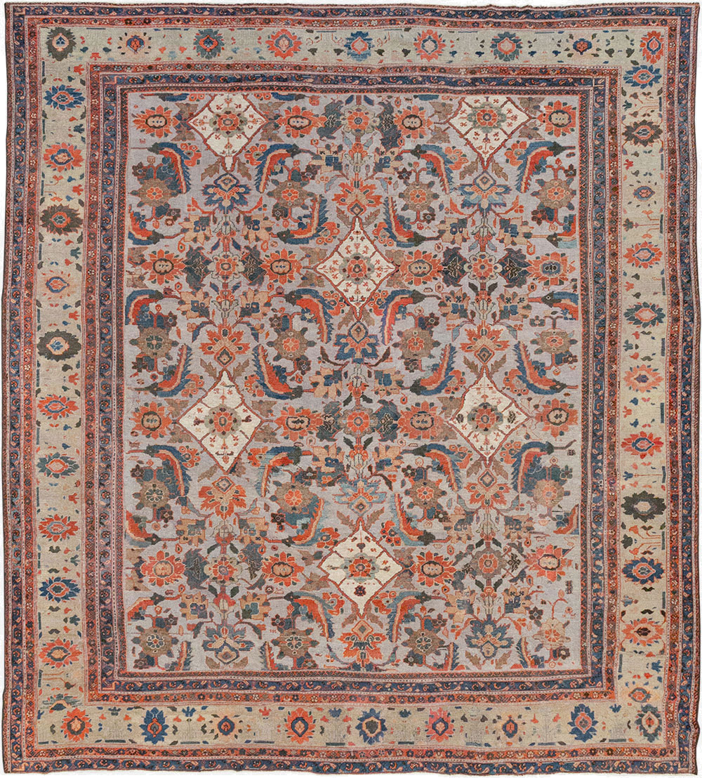 Antique Persian Mahal Large Room Size Carpet, No.32406 - Gsblank