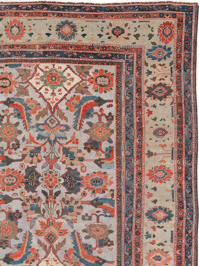 Antique Persian Mahal Large Room Size Carpet, No.32406 - Gsblank