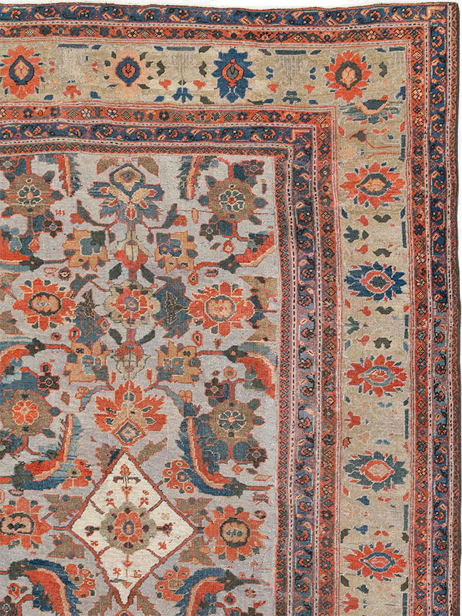 Antique Persian Mahal Large Room Size Carpet, No.32406 - Gsblank