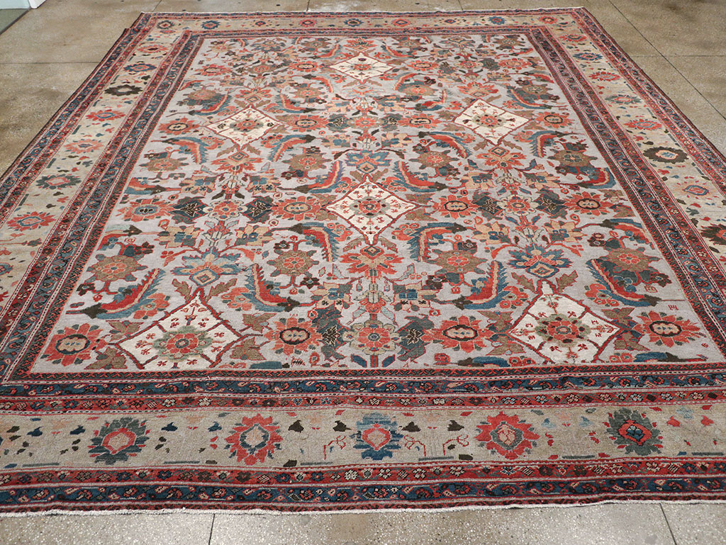 Antique Persian Mahal Large Room Size Carpet, No.32406 - Gsblank