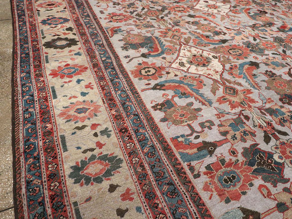 Antique Persian Mahal Large Room Size Carpet, No.32406 - Gsblank