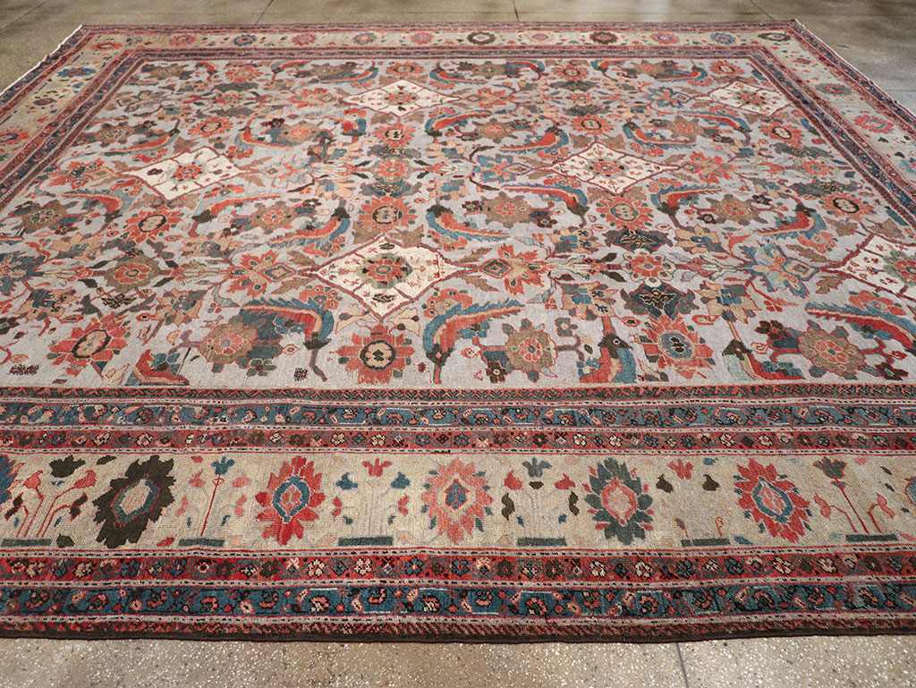 Antique Persian Mahal Large Room Size Carpet, No.32406 - Gsblank