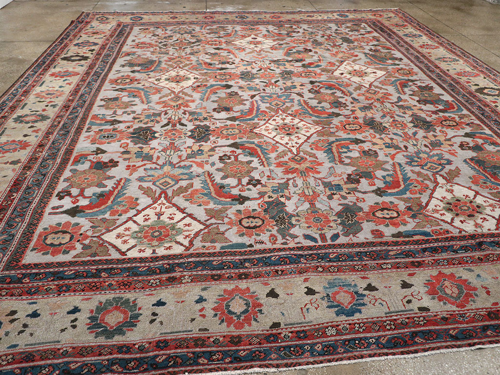Antique Persian Mahal Large Room Size Carpet, No.32406 - Gsblank