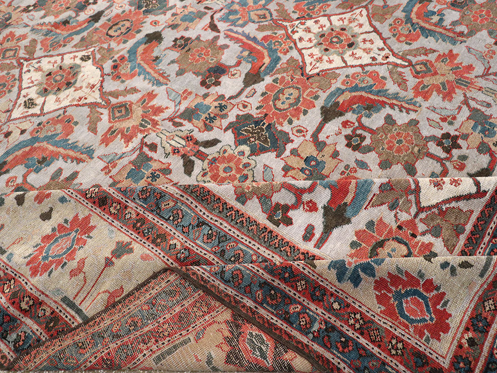 Antique Persian Mahal Large Room Size Carpet, No.32406 - Gsblank