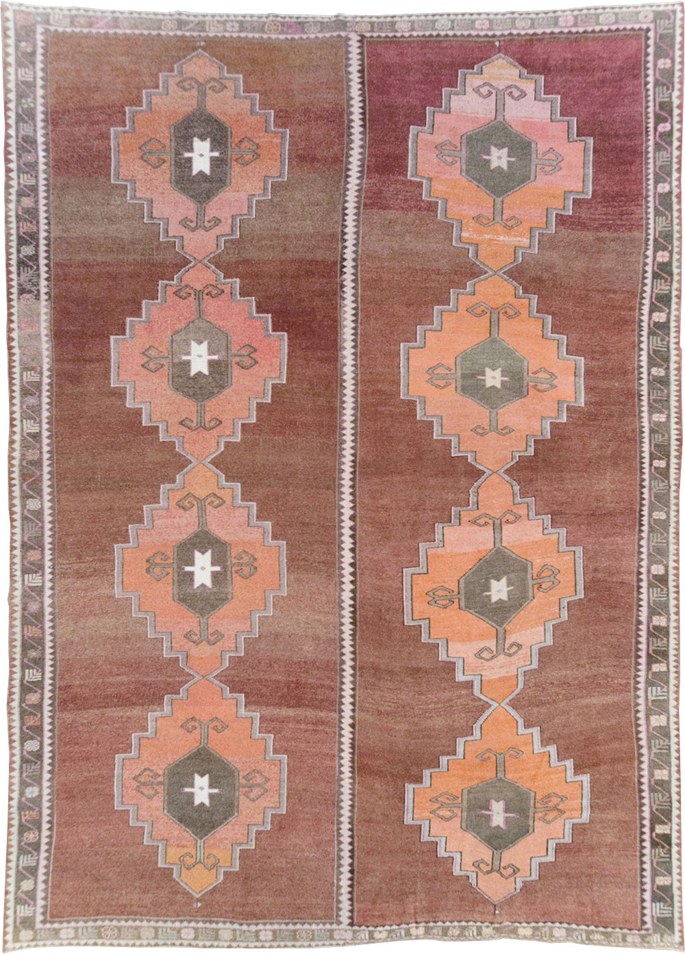 Vintage Turkish Anatolian Room Size Carpet, No.32409 - Gsblank