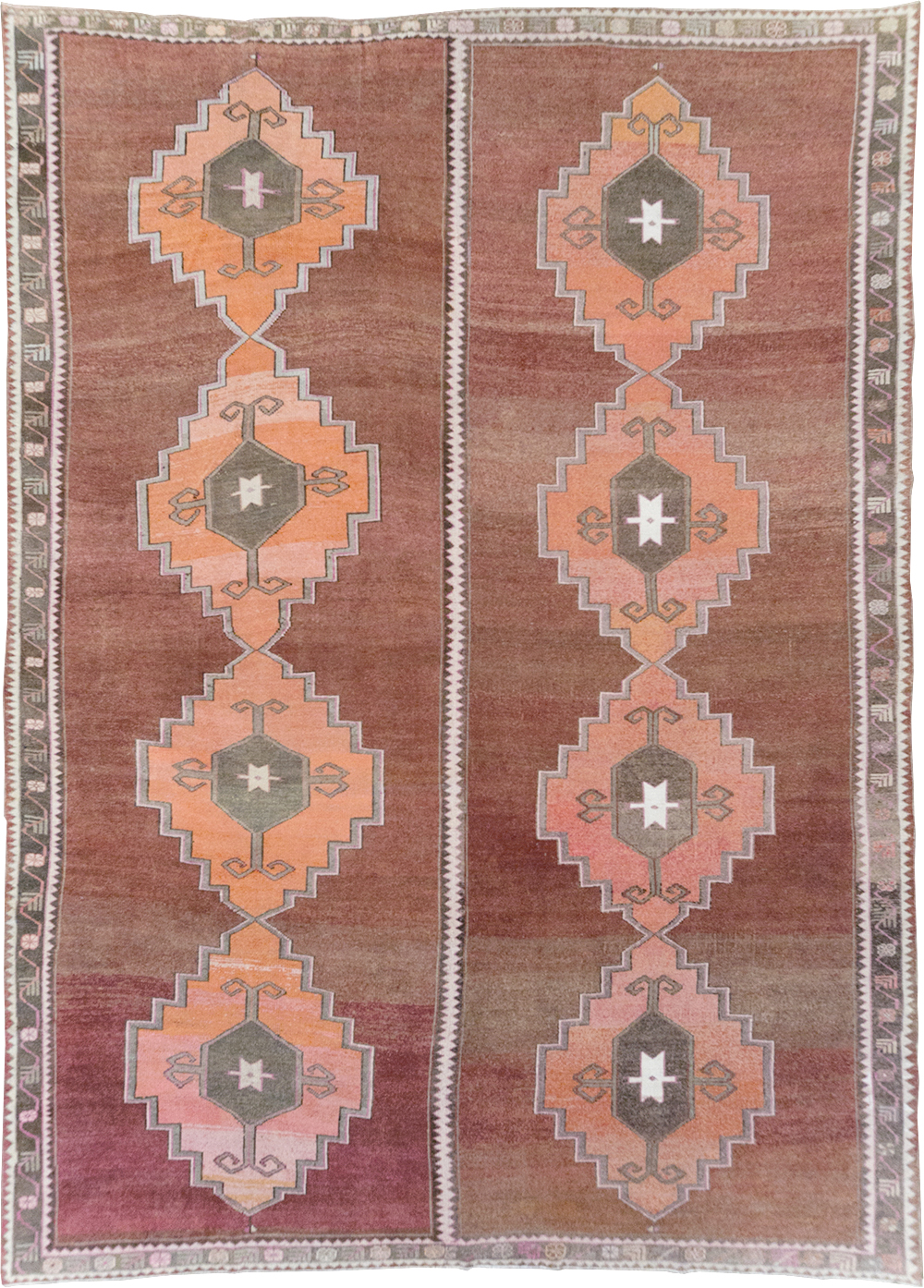Vintage Turkish Anatolian Room Size Carpet, No.32409 - Gsblank