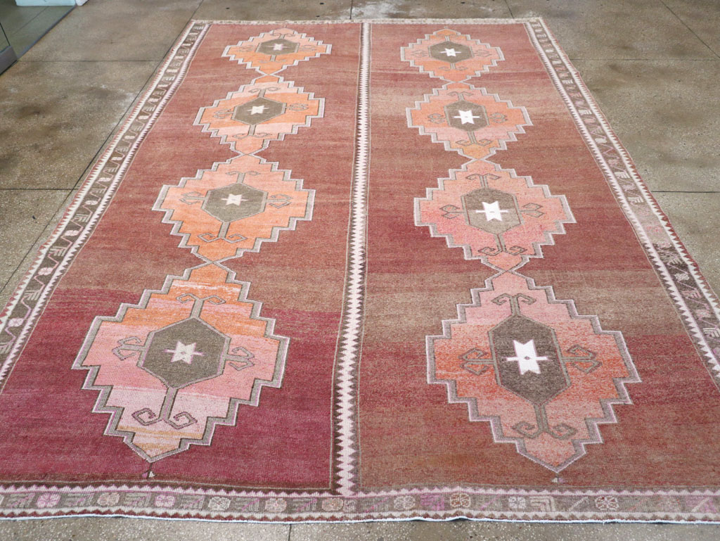 Vintage Turkish Anatolian Room Size Carpet, No.32409 - Gsblank