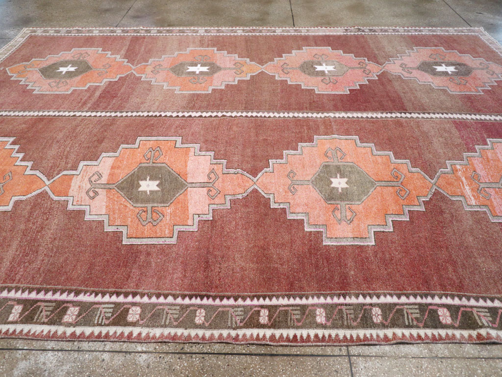 Vintage Turkish Anatolian Room Size Carpet, No.32409 - Gsblank