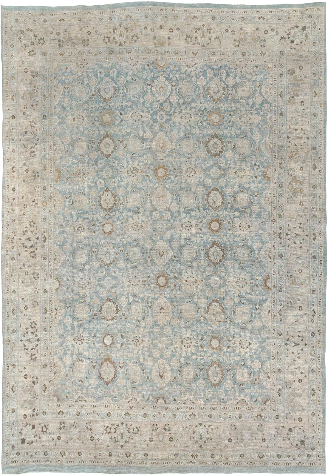 Antique Persian Mashad Room Size Carpet, No.32421 - Gsblank