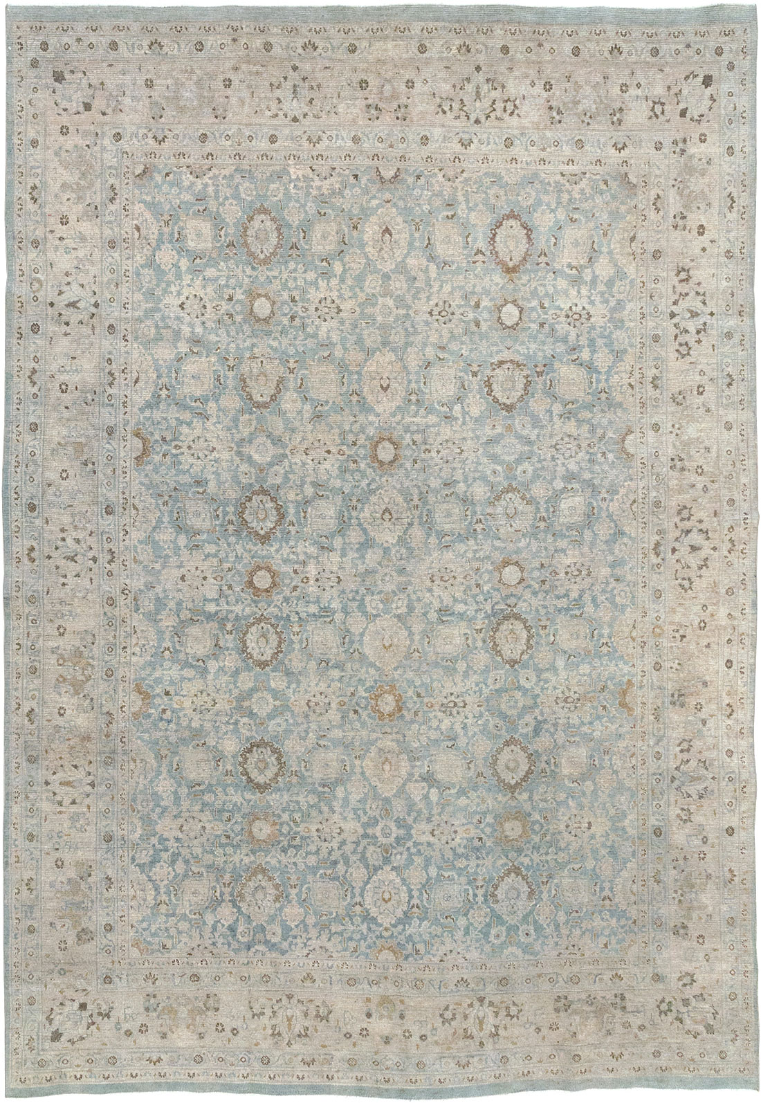 Antique Persian Mashad Room Size Carpet, No.32421 - Gsblank