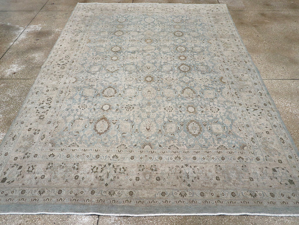 Antique Persian Mashad Room Size Carpet, No.32421 - Gsblank