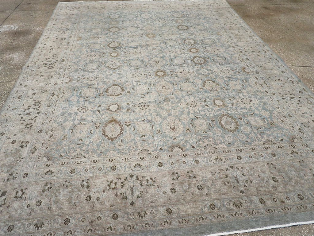 Antique Persian Mashad Room Size Carpet, No.32421 - Gsblank