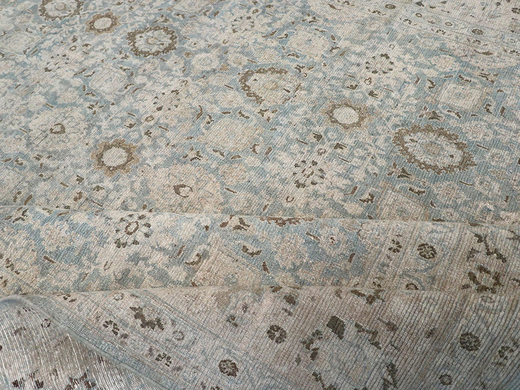 Antique Persian Mashad Room Size Carpet, No.32421 - Gsblank