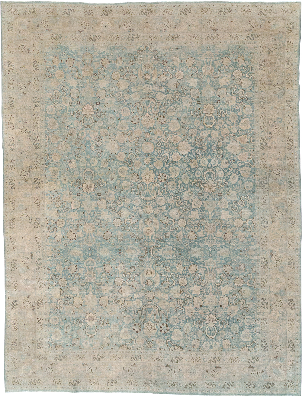 Antique Persian Tabriz Room Size Carpet, No.32422 - Gsblank