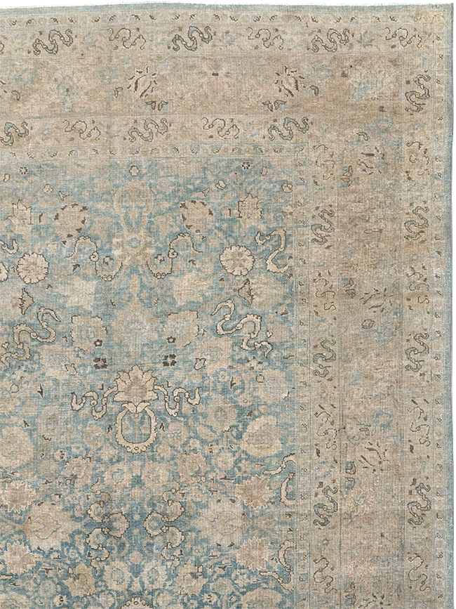 Antique Persian Tabriz Room Size Carpet, No.32422 - Gsblank